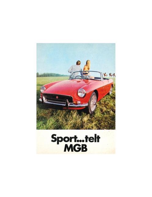 1971 MG MGB GT BROCHURE NEDERLANDS, Boeken, Auto's | Folders en Tijdschriften, Ophalen of Verzenden