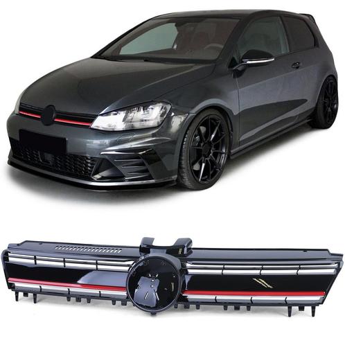 Autogrille - VW Golf 7 12-17 - Zwart Rood R Sport Look -..., Auto-onderdelen, Carrosserie, Nieuw, Ophalen of Verzenden