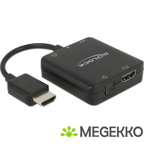 Delock 63276 HDMI-audio-extractor 4K 60 Hz compact, Computers en Software, Overige Computers en Software, Nieuw, Verzenden