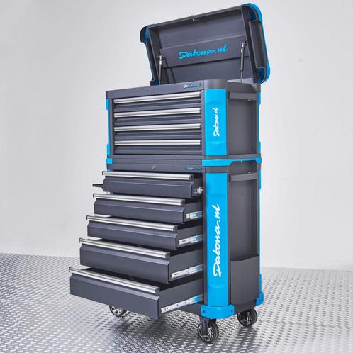Datona Gevulde gereedschapswagen met topkist XL - Premium, Doe-het-zelf en Bouw, Gereedschapskisten, Ophalen of Verzenden
