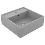 Wastafel Vierkant Grijs | Retour Deal | -40%, Huis en Inrichting, Minder dan 50 cm, Verzenden, Nieuw, Minder dan 100 cm