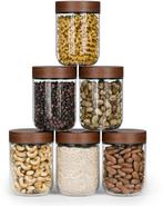 2dekans | Organess Glazen Voorraadpotten Set – 6 Stuks – 8,5, Ophalen of Verzenden, Nieuw