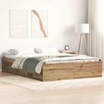 vidaXL Bedframe zonder matras spaanplaat artisanaal, Huis en Inrichting, Verzenden, Nieuw