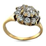 Bague - 14 carats Or rose, Bague en or rose 14K et diamant