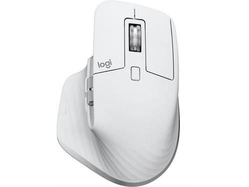 Logitech MX Master 3S - Draadloze Muis - Rechtshandig - Pale, Computers en Software, Muizen, Zo goed als nieuw, Verzenden