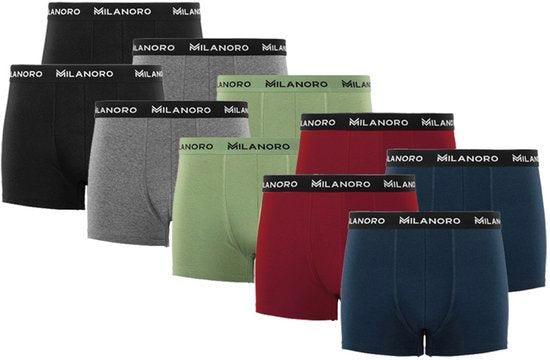 2dekans | Milanoro - Set van 10 stijlvolle katoenen, Kleding | Heren, Ondergoed, Ophalen of Verzenden