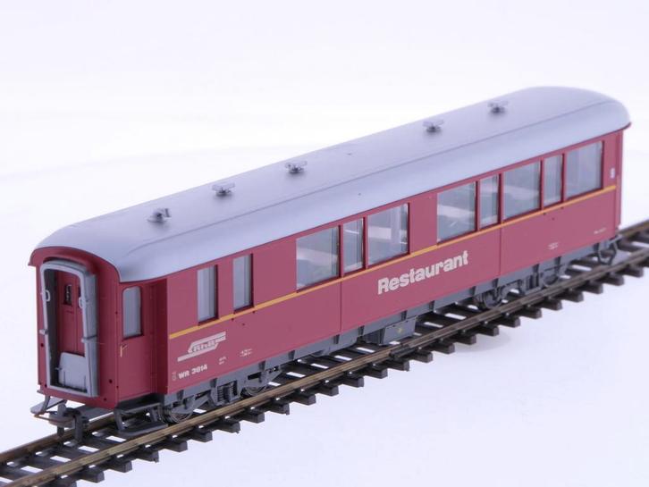 Schaal H0m Bemo 3274-114 restauratierijtuig WR 3814 1e kl..., Hobby & Loisirs créatifs, Trains miniatures | HO, Enlèvement ou Envoi