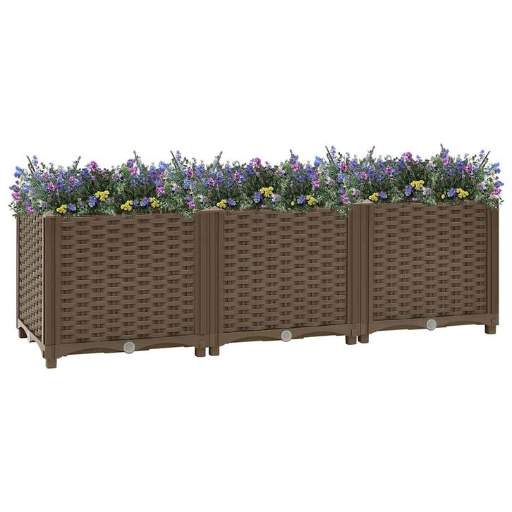 vidaXL Verhoogd bed 120x40x38 cm polypropyleen, Tuin en Terras, Bloempotten, Nieuw, Verzenden