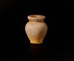 Het oude Egypte, albasten vaas voor oogmake-up (khol) - 5 cm