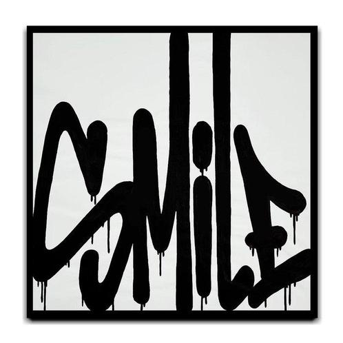 Asko - Smile - XXL Canvas - Graffiti Art, Antiek en Kunst, Kunst | Schilderijen | Modern