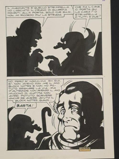 Magnus & Bunker - 1 Original page - Alan Ford - Piano, Livres, BD