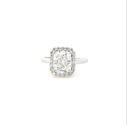Ring - 18 karaat Witgoud -  2.30ct. tw. Diamant (Lab-grown), Handtassen en Accessoires, Ringen