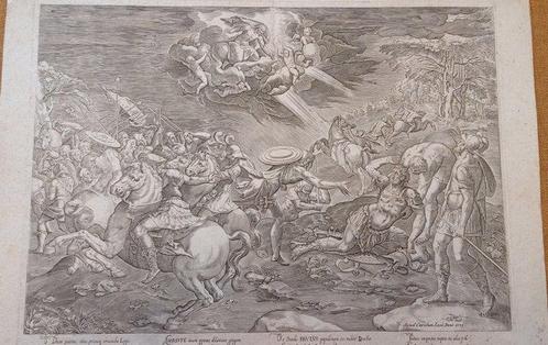 Cornelis Cort (1530–1578) - La Conversione di San Paolo, Antiek en Kunst, Antiek | Overige Antiek