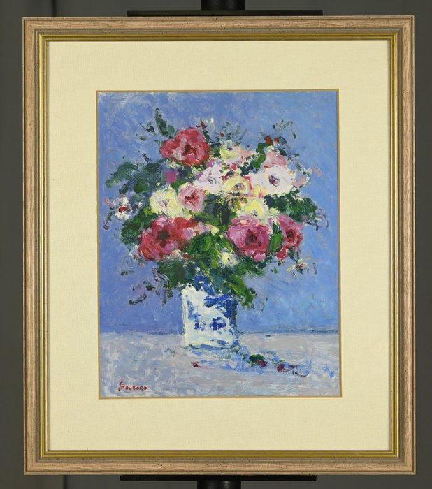 Jean Pierre Dubord (né en 1949) - Vase de fleurs, Antiquités & Art, Art | Peinture | Classique