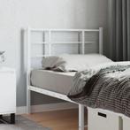 vidaXL Tête de lit métal blanc 100 cm, Maison & Meubles, Neuf, Verzenden