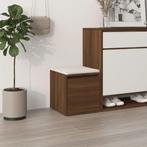 vidaXL Opbergbox met lade 40,5x40x40 cm bewerkt hout bruin, Verzenden, Nieuw