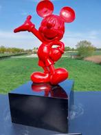 Beeld, Mickey Mouse on block - 77 cm - Polyresin, Verzamelen, Nieuw