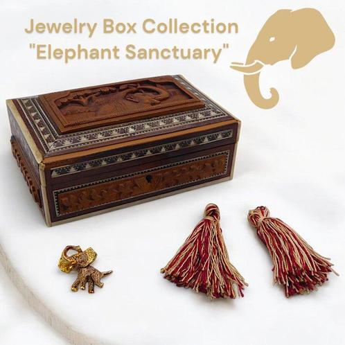 Boîte à bijoux - Pezzo Unico, Sanctuaire des Éléphants, Antiek en Kunst, Curiosa en Brocante