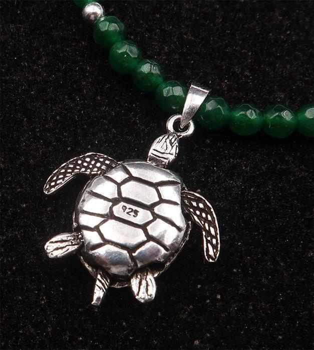 Halsketting - Schildpad van massief 925-zilver - Moeder, Antiek en Kunst, Antiek | Boeken en Manuscripten