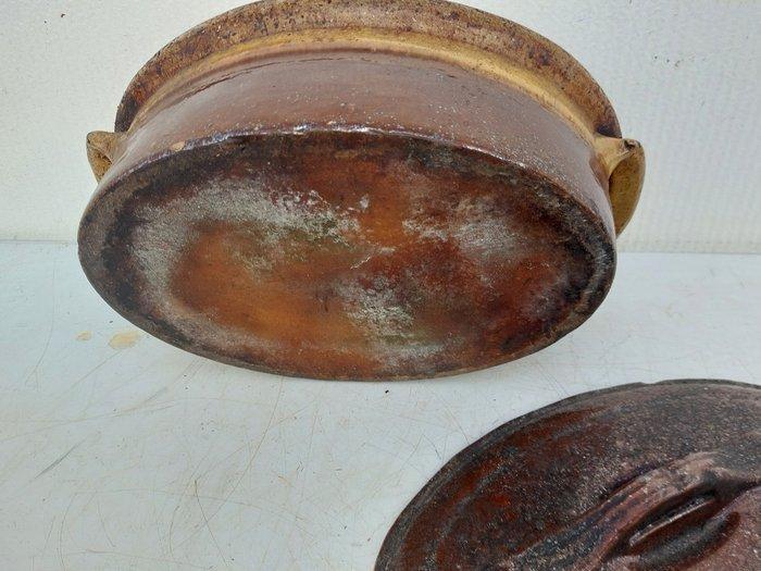 Pot - Aardewerk - oude patépot, Antiek en Kunst, Antiek | Keukengerei