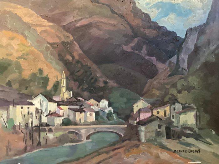 Louis Marie Désiré Lucas (1869-1949) - Village dans la, Antiek en Kunst, Kunst | Schilderijen | Klassiek
