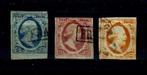Nederland 1852 - Mooie breedgerande Koning Willem III eerste, Timbres & Monnaies, Timbres | Pays-Bas
