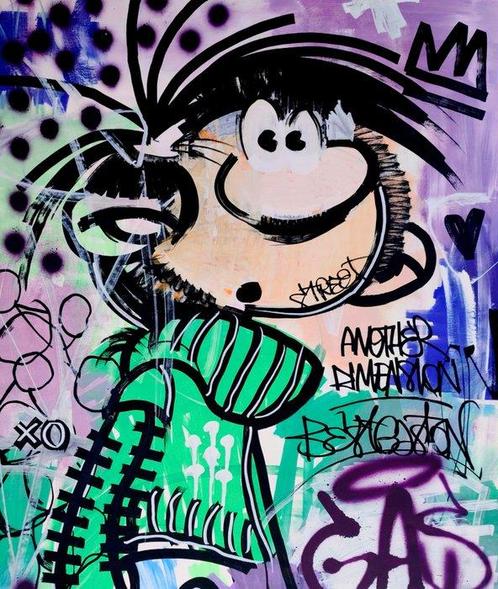 LACRISS (1990) - Best Gaston Lagaffe + + XL, Antiek en Kunst, Kunst | Schilderijen | Modern