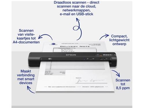 Veiling -  Epson WorkForce ES-60W - Draadloze Mobiele A4-sca, Computers en Software, Scanners