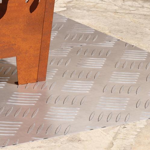 vidaXL Aluminium Checkerplaten 2 stuks Antislip 80x40 cm, Doe-het-zelf en Bouw, Ladders en Trappen, Nieuw, Verzenden