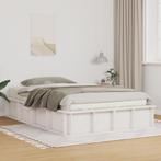 vidaXL Bedframe met opslag Wit 140 x 190 cm Hout, Huis en Inrichting, Slaapkamer | Bedden, Verzenden, Nieuw