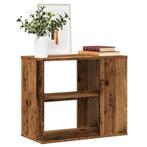 vidaXL Bijzetkast 60x30x50 cm bewerkt hout oud houtkleurig, Verzenden, Nieuw