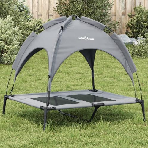 vidaXL Hondenmand met luifel oxford stof en staal, Dieren en Toebehoren, Honden-accessoires, Nieuw, Verzenden