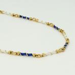 Halsketting - 18 karaat Geel goud - Emaille, Handtassen en Accessoires, Kettingen, Nieuw