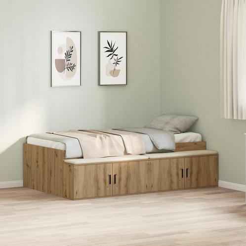 vidaXL Opbergbank Beige 80x200 cm, Huis en Inrichting, Slaapkamer | Bedden, Nieuw, Verzenden