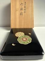 Doos - Ginza Wako – Tenpyo-stijl spiegel- en schelpeninleg, Antiek en Kunst