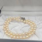 Zonder minimumprijs - Halsketting Zilver Parel - Akoya 7,5, Nieuw