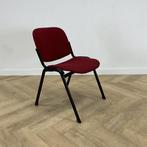 kantinestoel - stapelstoel, rood - zwart, Huis en Inrichting, Gebruikt, Zwart, Eén