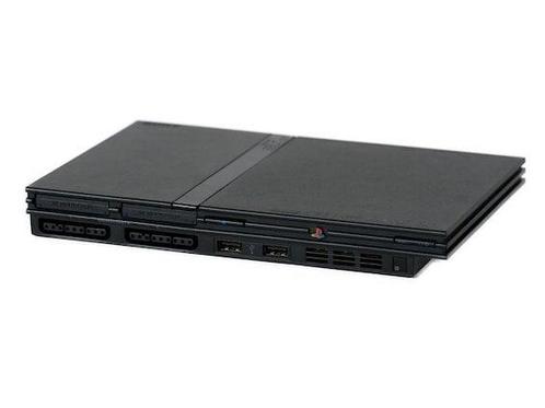 Playstation 2 Console Slim Zwart - Leest Geen Discs, Games en Spelcomputers, Spelcomputers | Sony PlayStation 2, Zo goed als nieuw