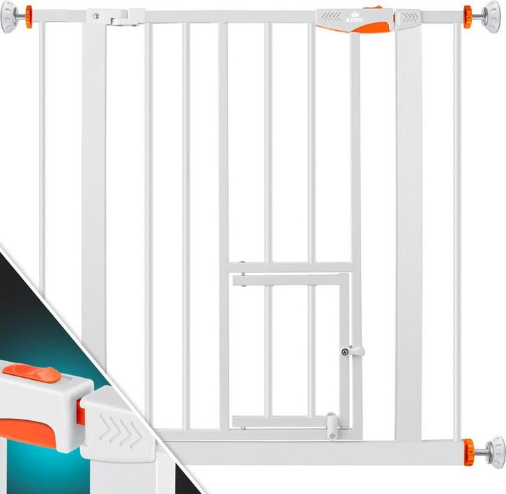 KIDIZ® Traphekje zonder boren - Veiligheidshekje - 74-87cm -, Tuin en Terras, Tuinpoorten, Nieuw, Verzenden