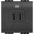 Legrand Bticino Living Light USB-oplader type C-3A-2, Doe-het-zelf en Bouw, Nieuw, Verzenden