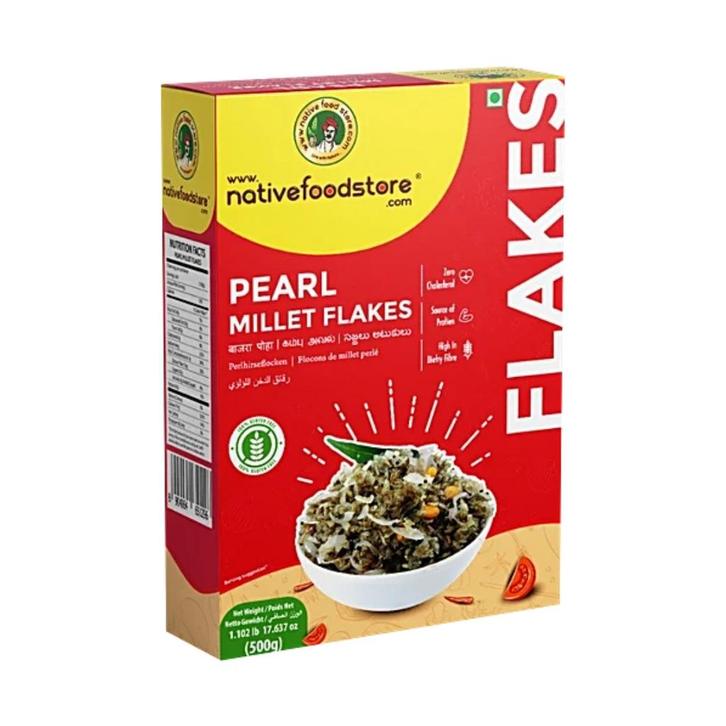 Gierst Vlokken Pearl Millet Flakes (Kambu Aval) - 500 g, Sport en Fitness, Gezondheidsproducten en Wellness, Ophalen of Verzenden