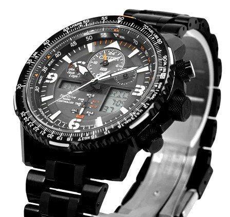 Citizen - SKYHAWK Black Steel - Nuovo - Radio Controllato 5, Handtassen en Accessoires, Horloges | Heren