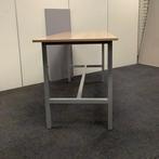 Sta-tafel, werktafel (bxd) 241x87 cm, havanna blad - grijze, Gebruikt