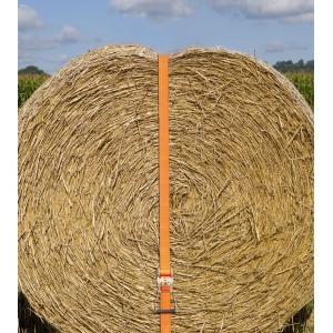 Ratelsjorband 2-dlg, oranje 50mm / 8m, sjorkracht 4000 kg -, Zakelijke goederen, Landbouw | Werktuigen