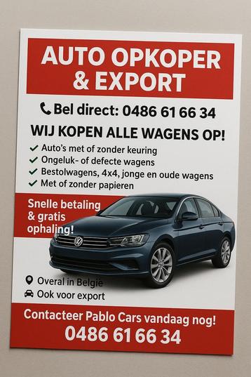Opkoper AUTO EXPORT Wij kopen autos AUTO OPKOPER Export