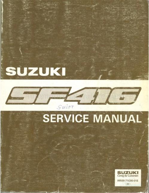 1989 SUZUKI SWIFT WERKPLAATSHANDBOEK ENGELS, Auto diversen, Handleidingen en Instructieboekjes