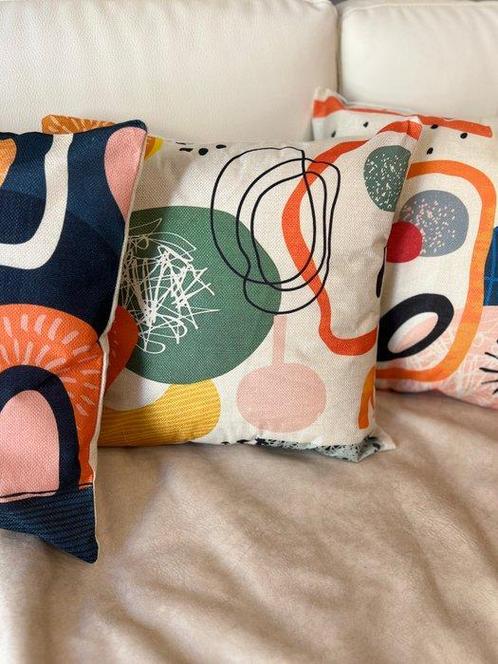 Set van 4 decoratieve kussens. Vintage stijl jaren 40 -, Antiek en Kunst, Kunst | Designobjecten