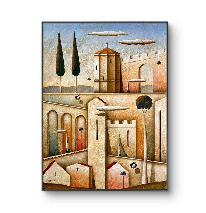 Carlo Mirabasso - Meditazione e Contemplazione, Antiek en Kunst, Kunst | Schilderijen | Modern