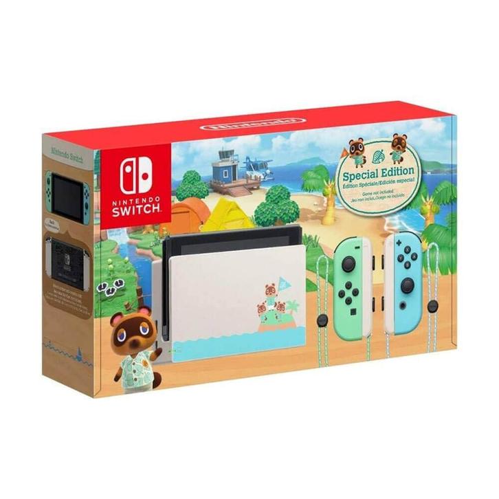 Nintendo Switch Console Set Animal Crossing New Horizons..., Games en Spelcomputers, Spelcomputers | Nintendo Switch, Zo goed als nieuw