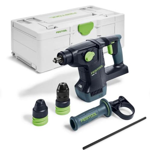 Festool KHC 18 EB-Basic Combihamer Incl. Accus en Lader, Doe-het-zelf en Bouw, Gereedschap | Boormachines, Nieuw, Ophalen of Verzenden